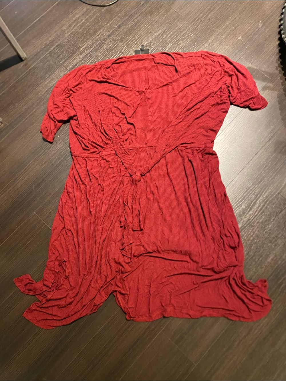 Lane Bryant Plus Size Flutter-Sleeve Red Casual Midi Dress 26/28